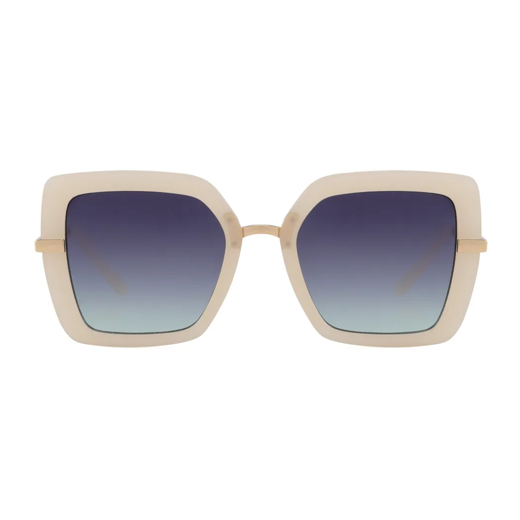 Square White Sunglasses