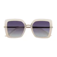 Square White Sunglasses