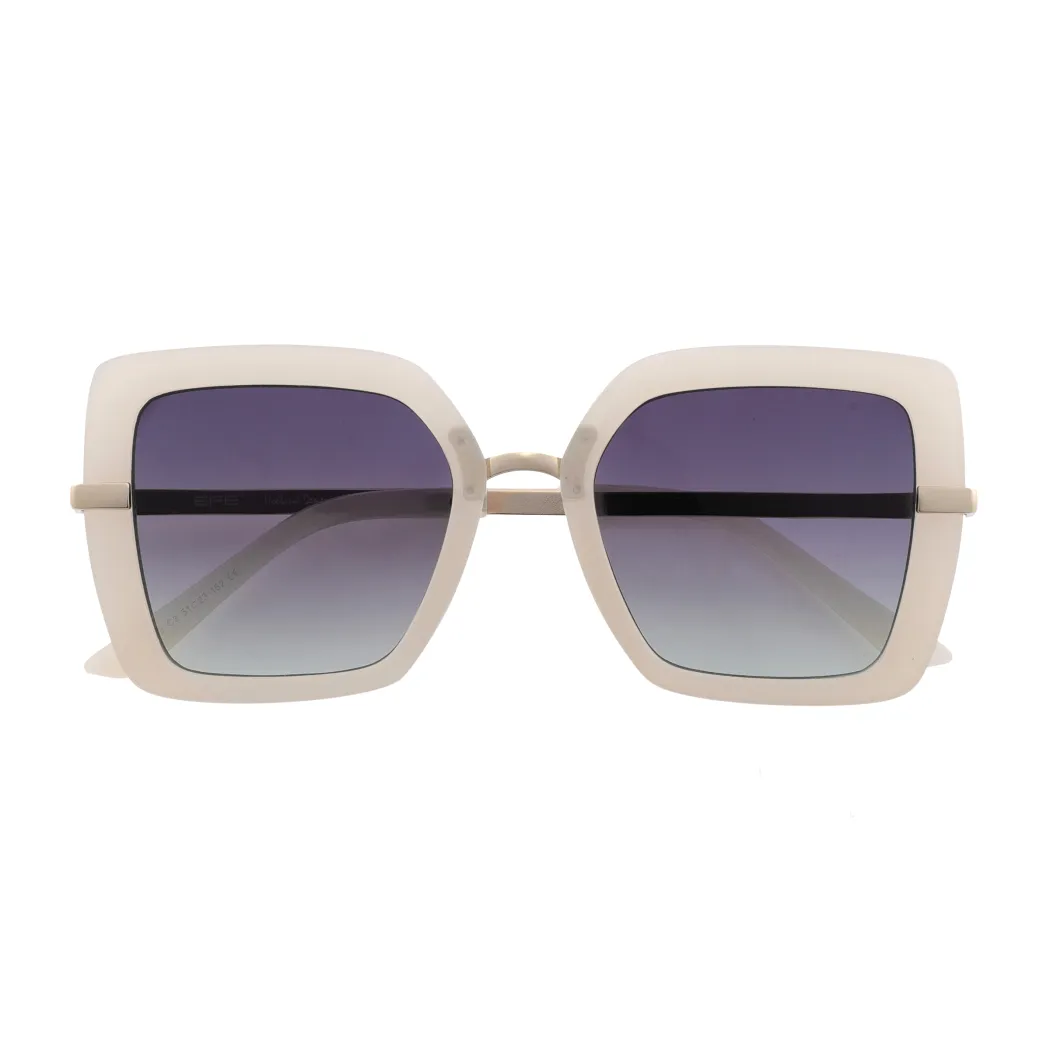 Square White Sunglasses