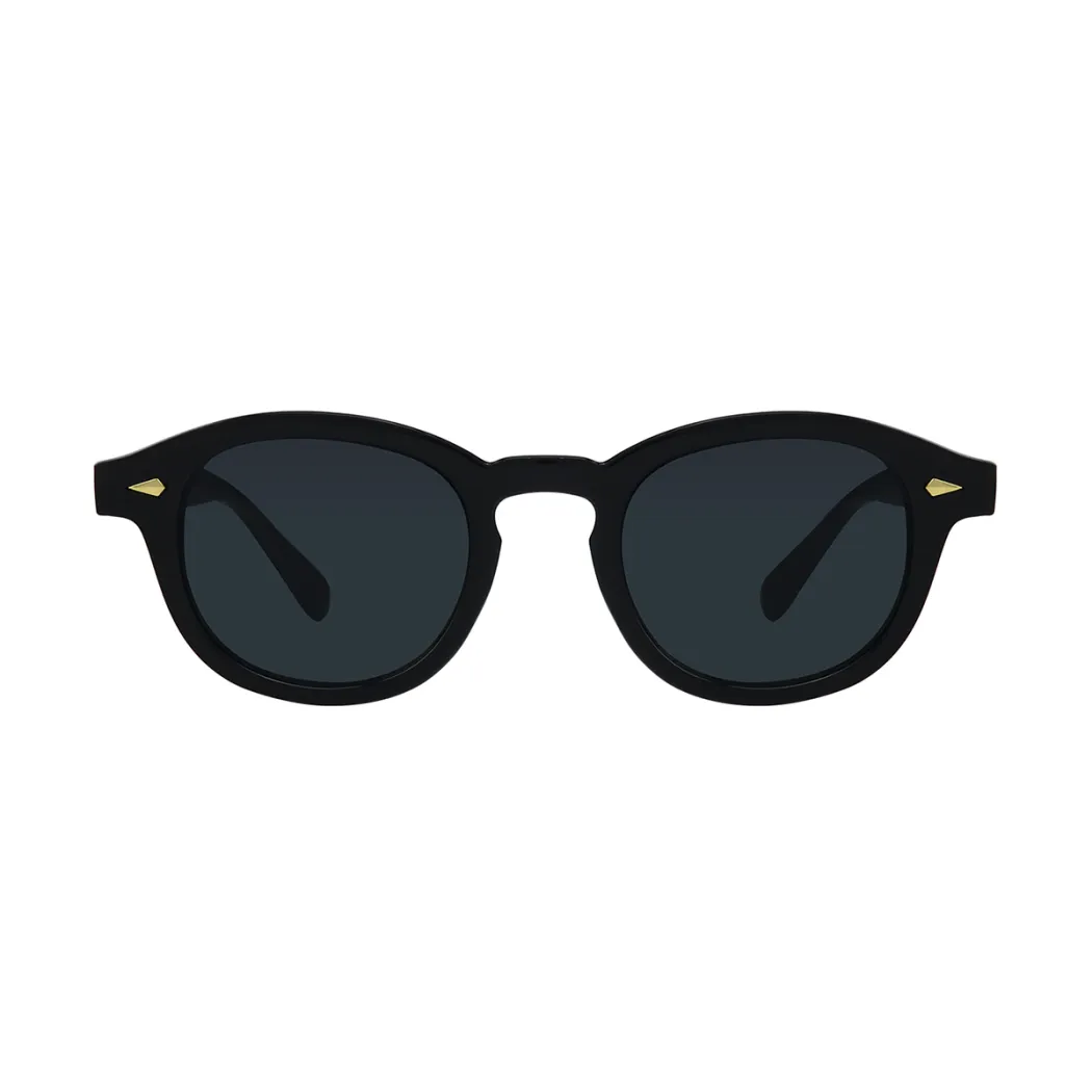 Round Black Sunglasses