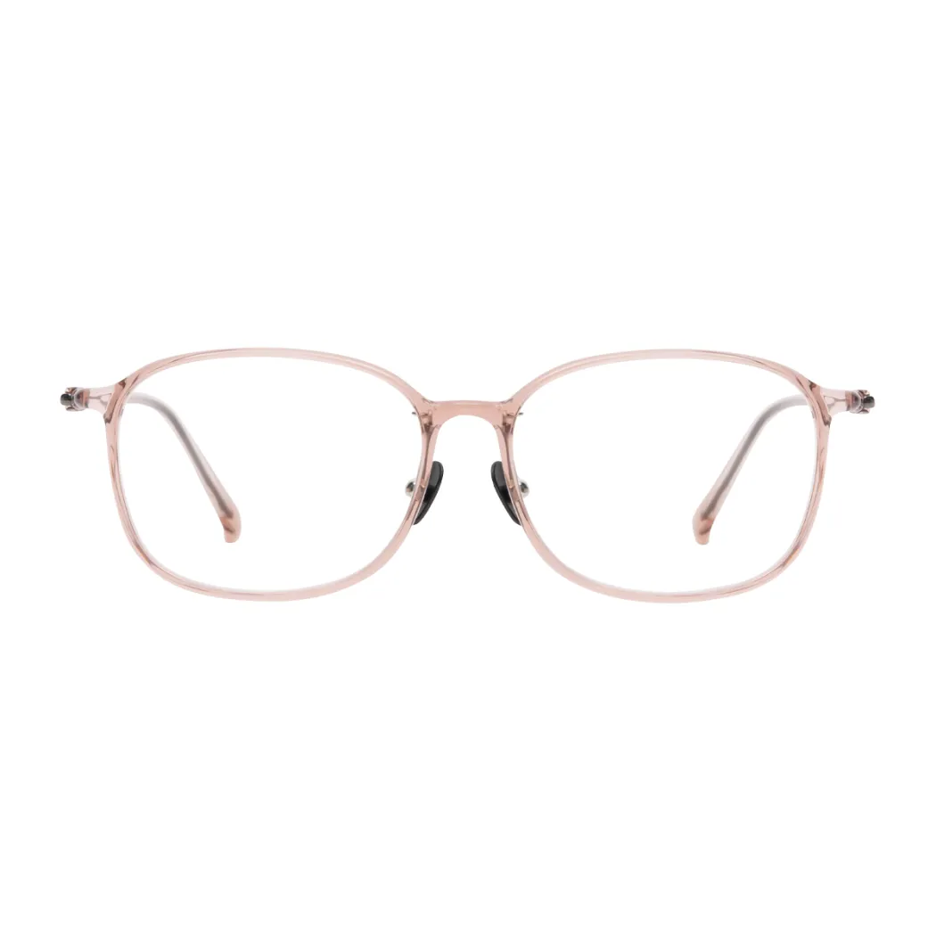 Oval Pink Eyeglasses