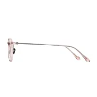 Oval Pink Eyeglasses