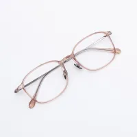 Oval Pink Eyeglasses