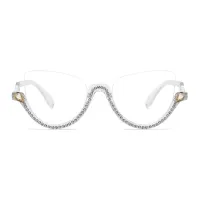 Cat-eye Clear Eyeglasses
