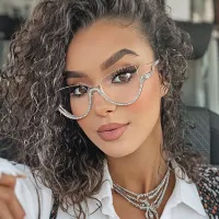 Cat-eye Clear Eyeglasses