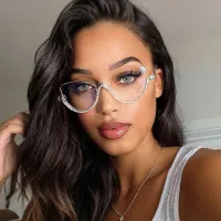 Cat-eye Clear Eyeglasses