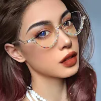 Cat-eye Clear Eyeglasses