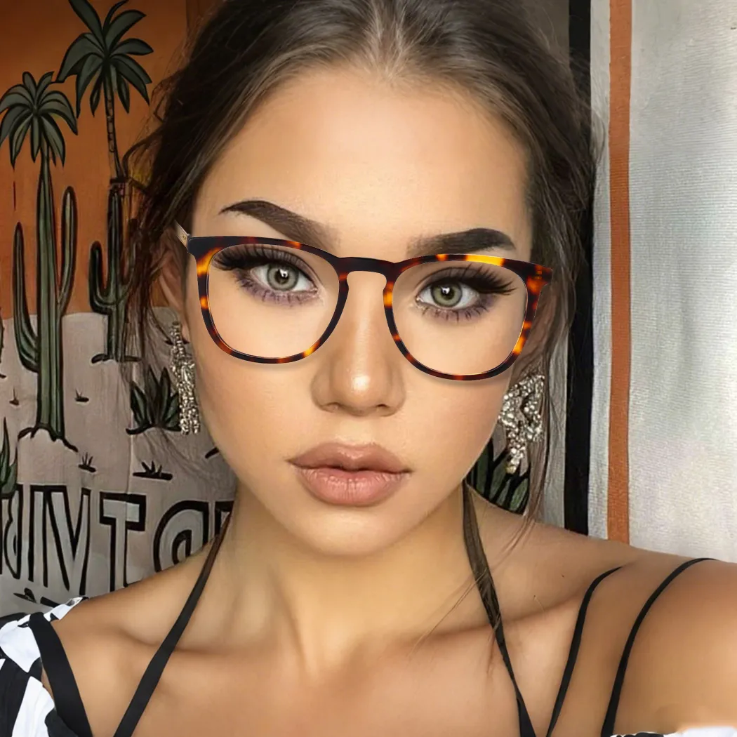 Square Black Eyeglasses
