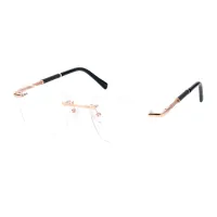 Rectangle Gold/Black Eyeglasses