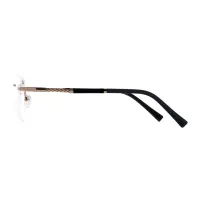 Rectangle Gold/Black Eyeglasses