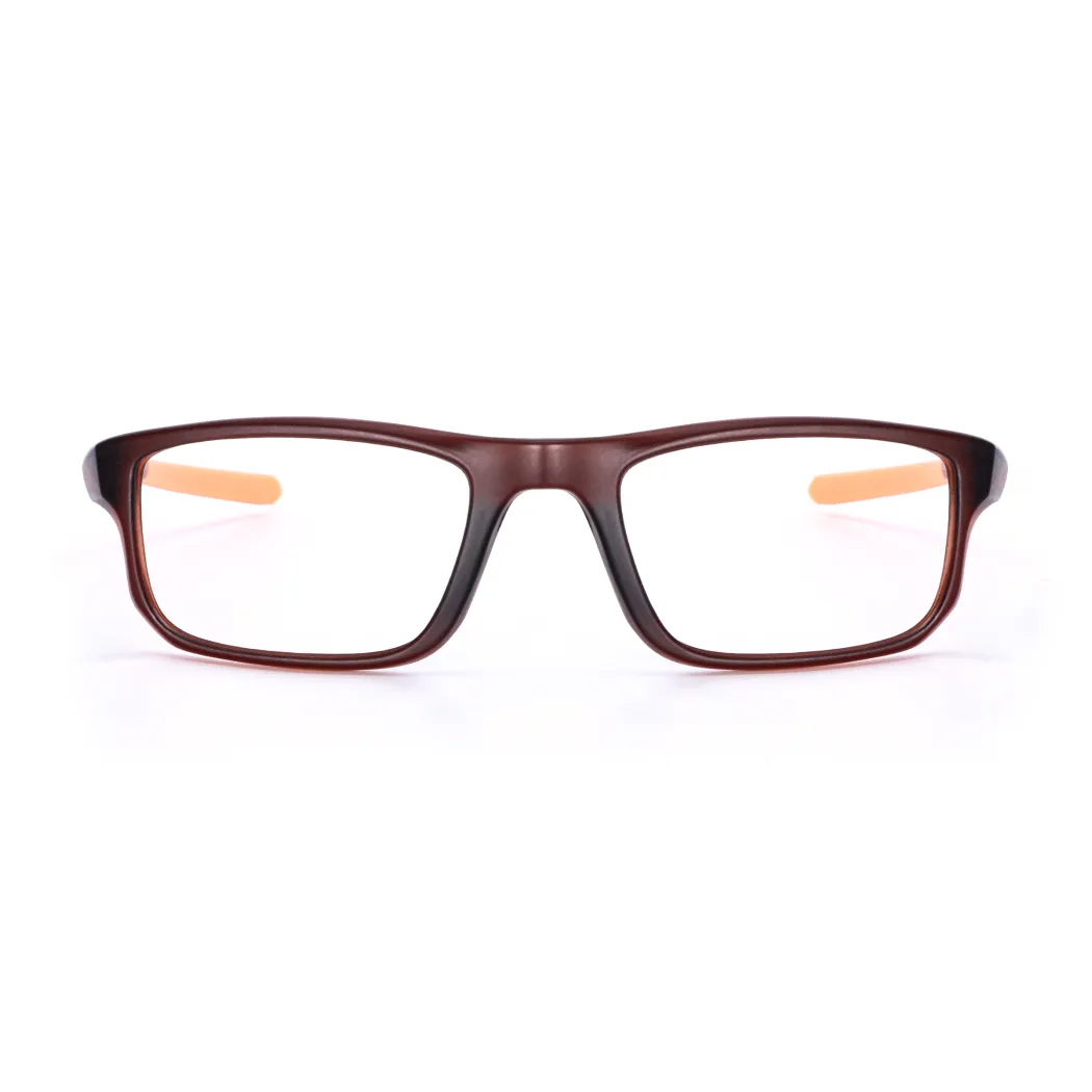 Rectangle Black/Orange Eyeglasses