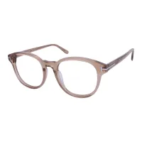 Square Transparent Brown Eyeglasses