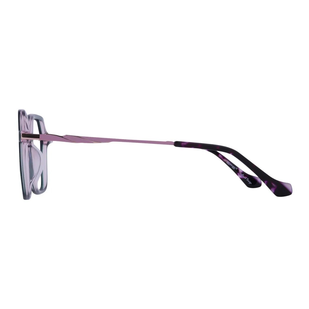Square Dark Green Eyeglasses