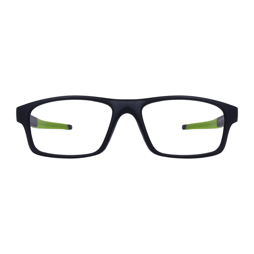 Rectangle Black/Green Eyeglasses