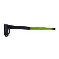 Rectangle Black/Green Eyeglasses