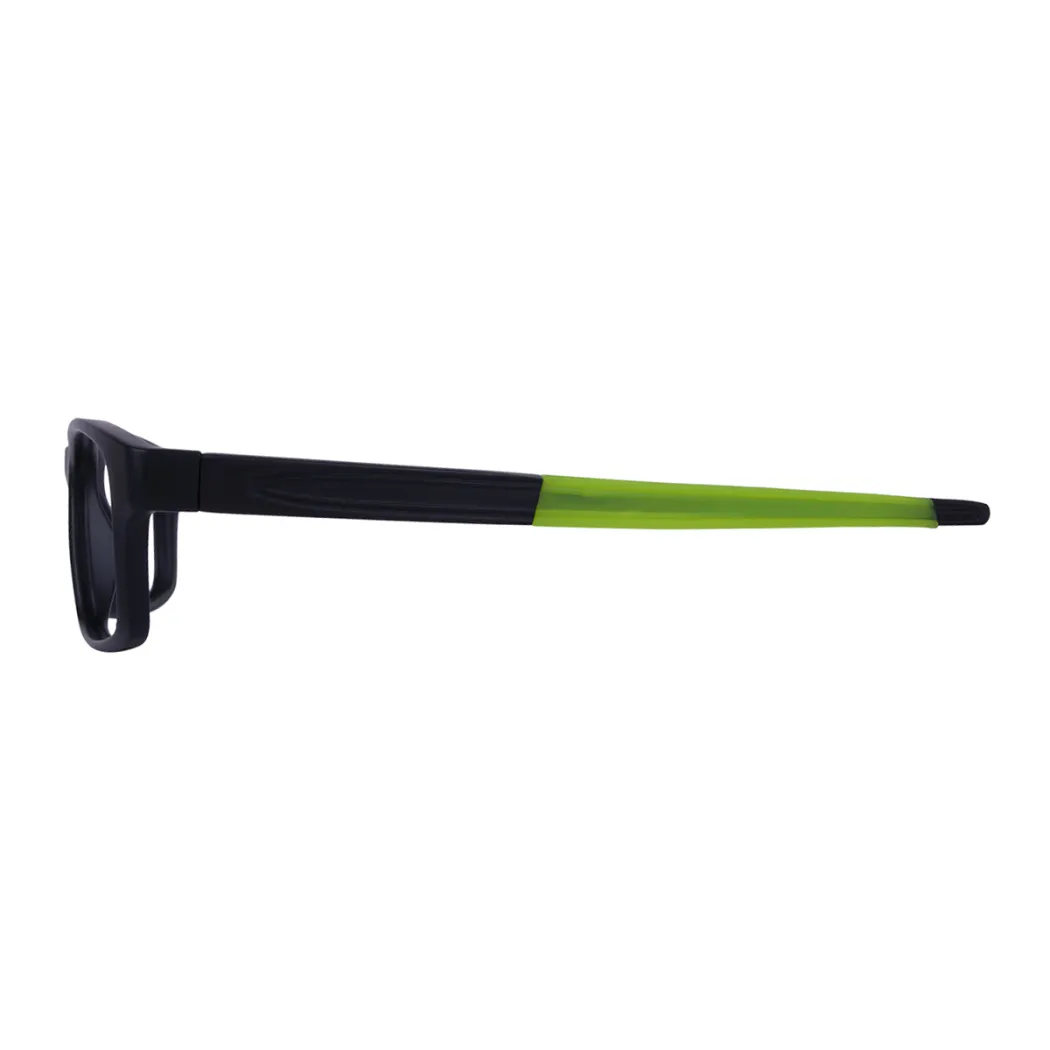 Rectangle Black/Green Eyeglasses