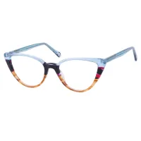 Cat-eye Tortoiseshell/Blue Eyeglasses