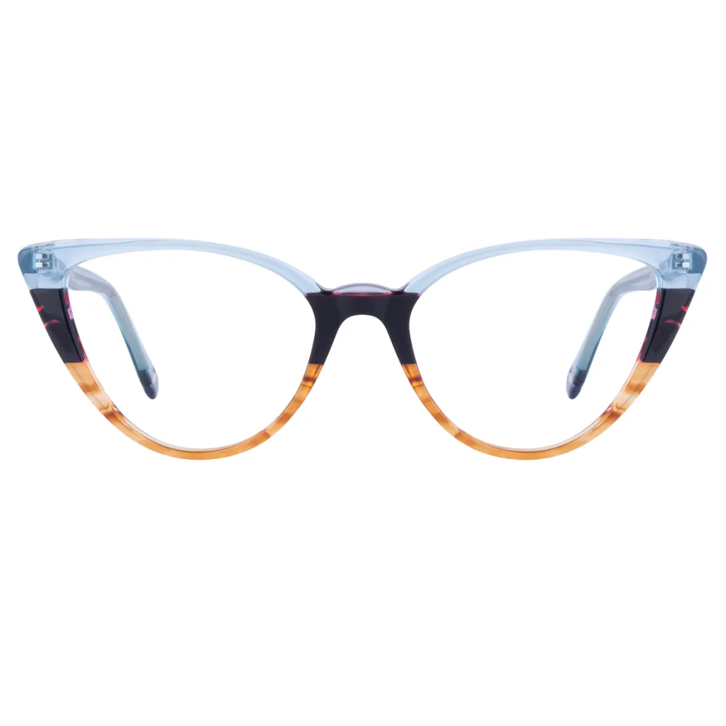 Cat-eye Tortoiseshell/Blue Eyeglasses