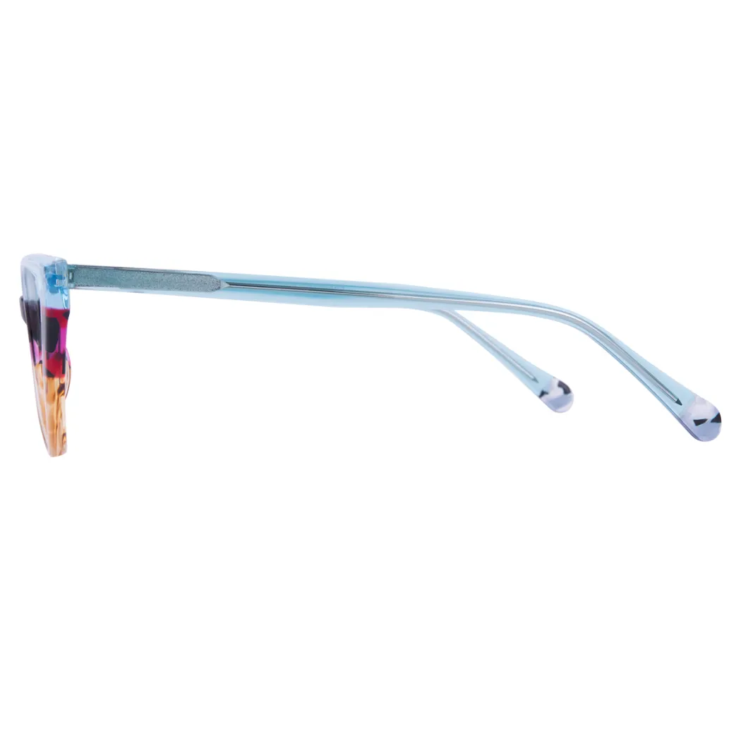 Cat-eye Tortoiseshell/Blue Eyeglasses