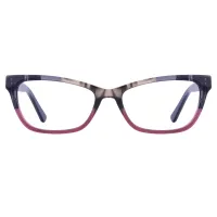 Cat-eye Tortoiseshell/Purple Eyeglasses