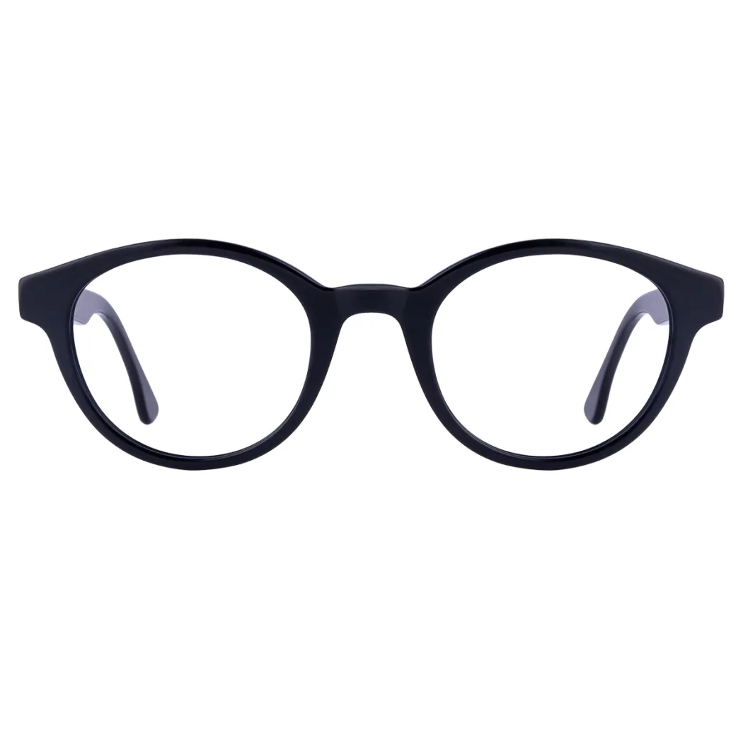 Oval Black Eyeglasses