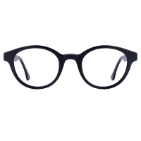 Oval Black Eyeglasses