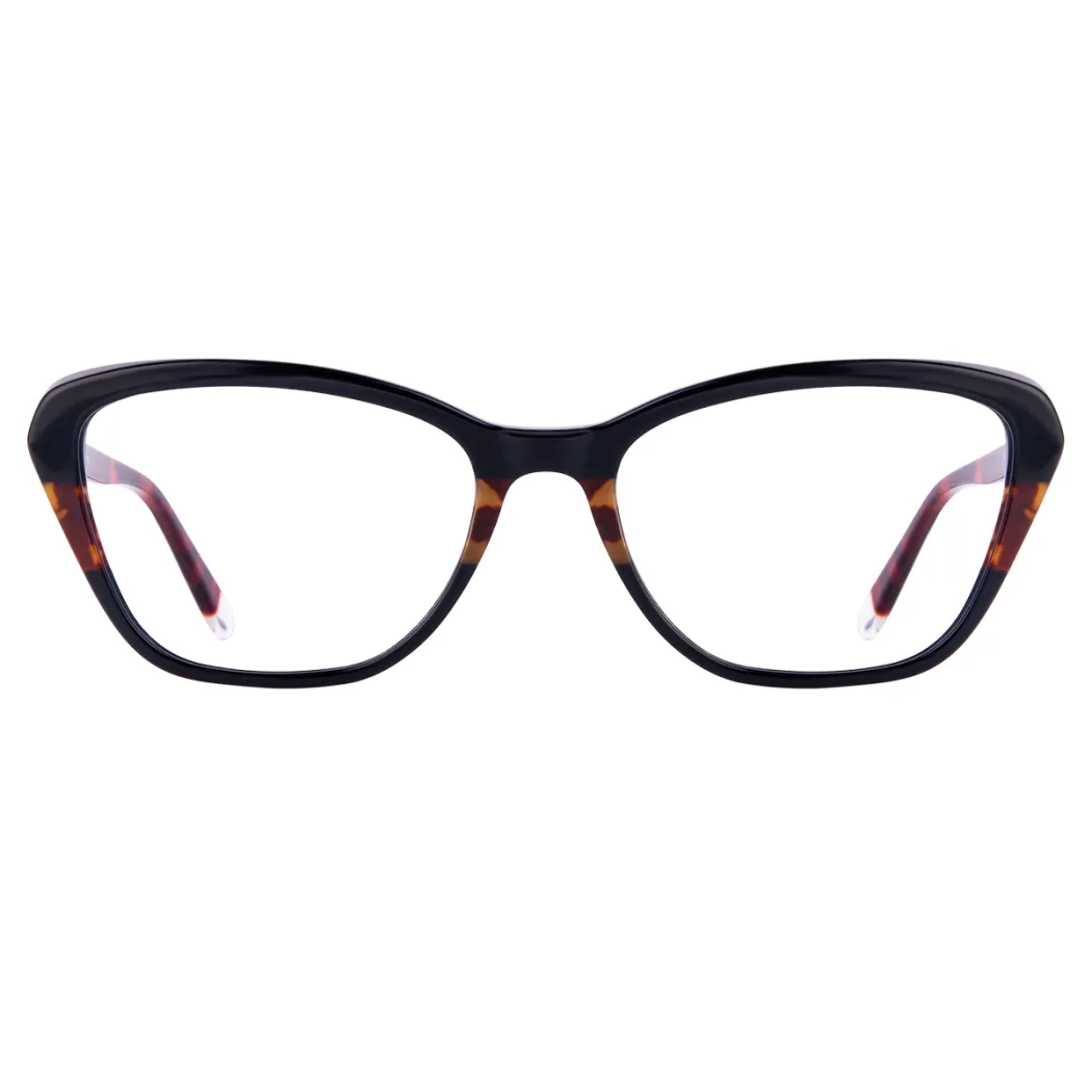 Rectangle Dark Tortoiseshell Eyeglasses