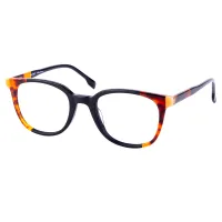 Rectangle Tortoiseshell/Black Eyeglasses
