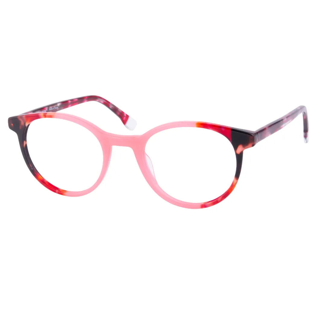 Oval Tortoiseshell/Pink Eyeglasses