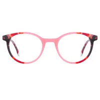 Oval Tortoiseshell/Pink Eyeglasses