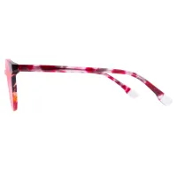 Oval Tortoiseshell/Pink Eyeglasses