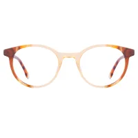Oval Tortoiseshell/Yellow Eyeglasses