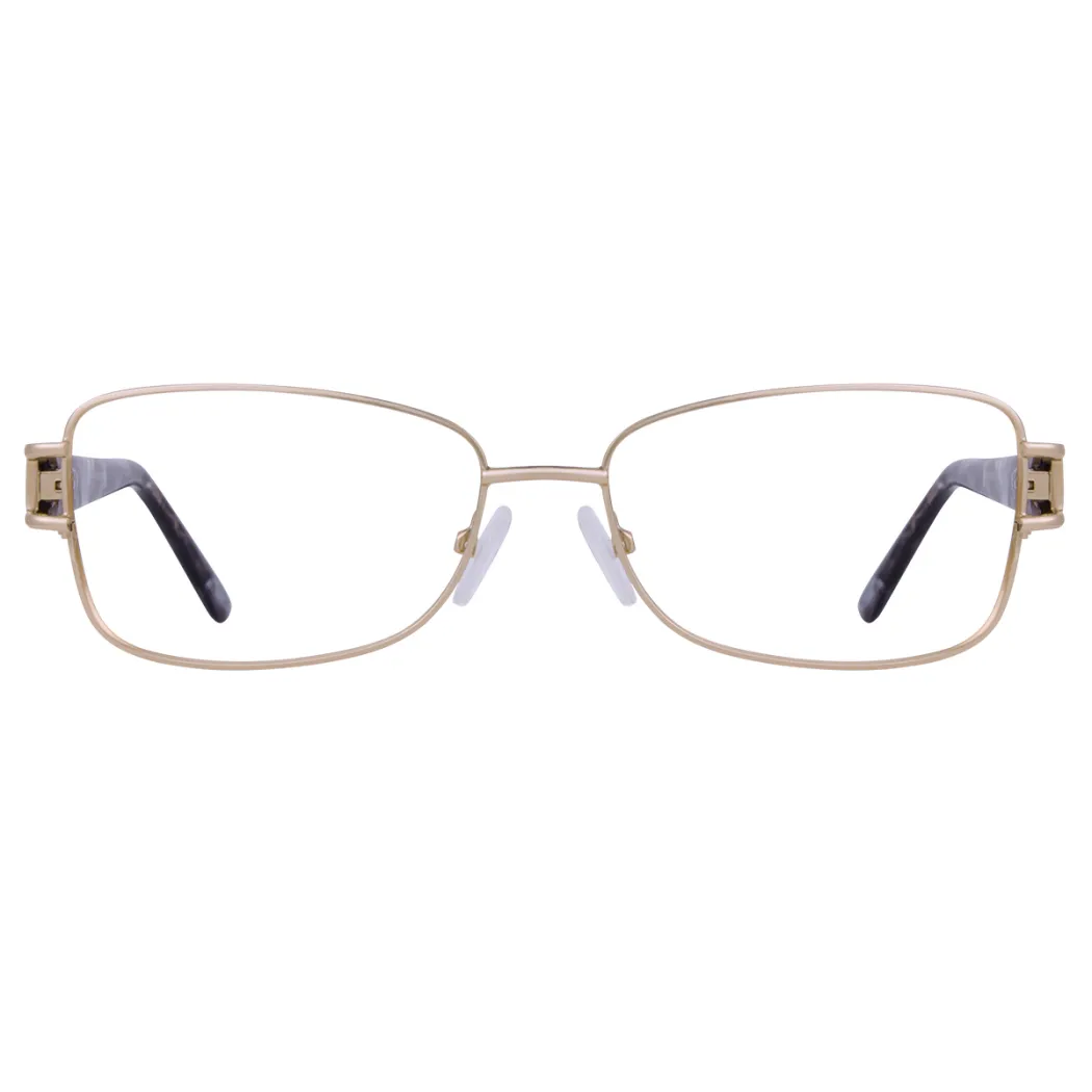 Rectangle Gold Eyeglasses