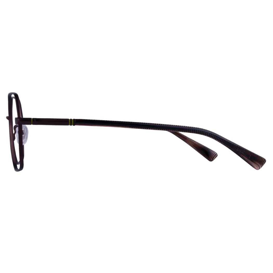 Geometric Brown Eyeglasses