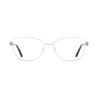 Square Silver Eyeglasses