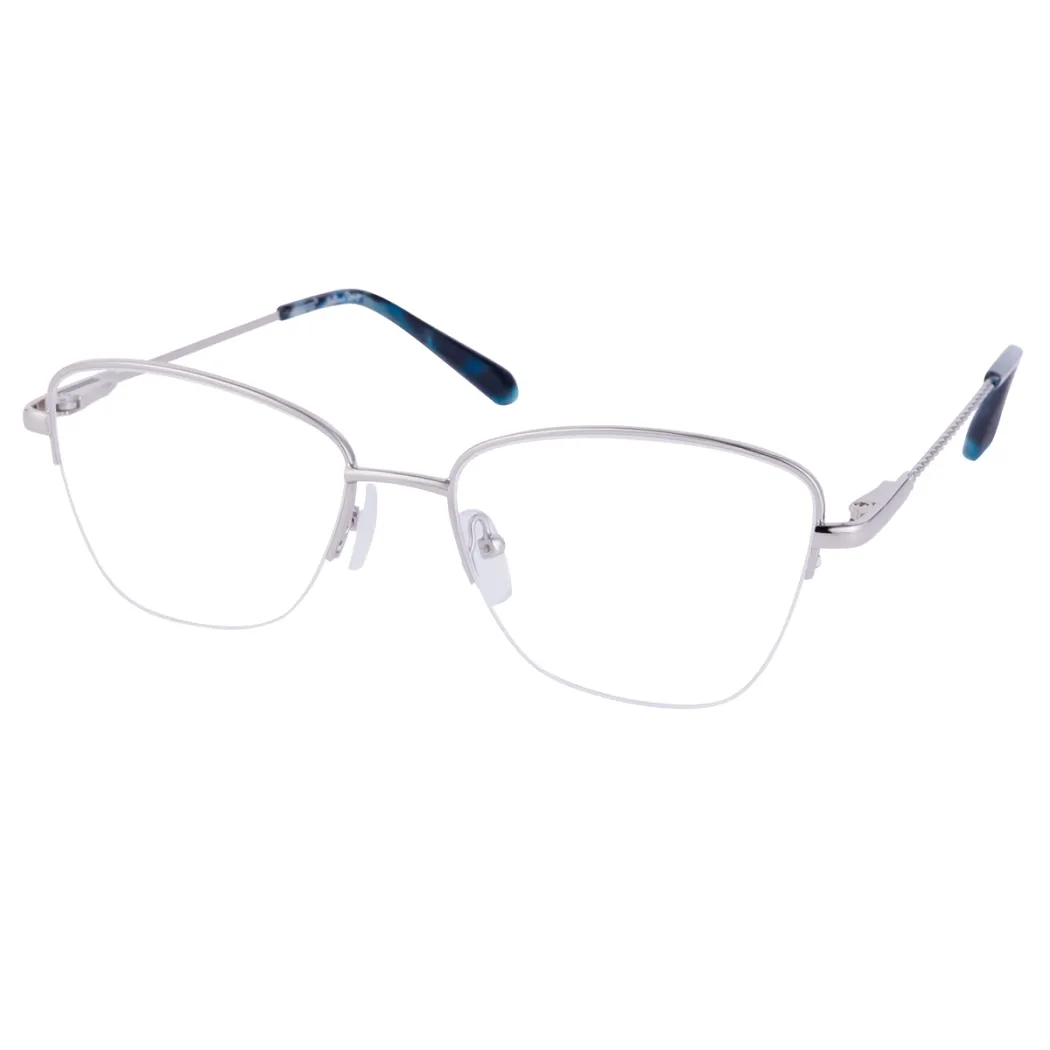 Square Silver Eyeglasses