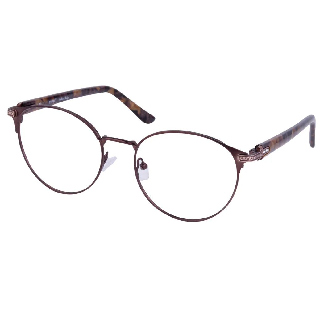 Round Brown Eyeglasses