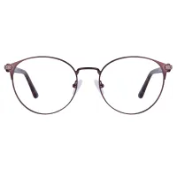 Round Brown Eyeglasses
