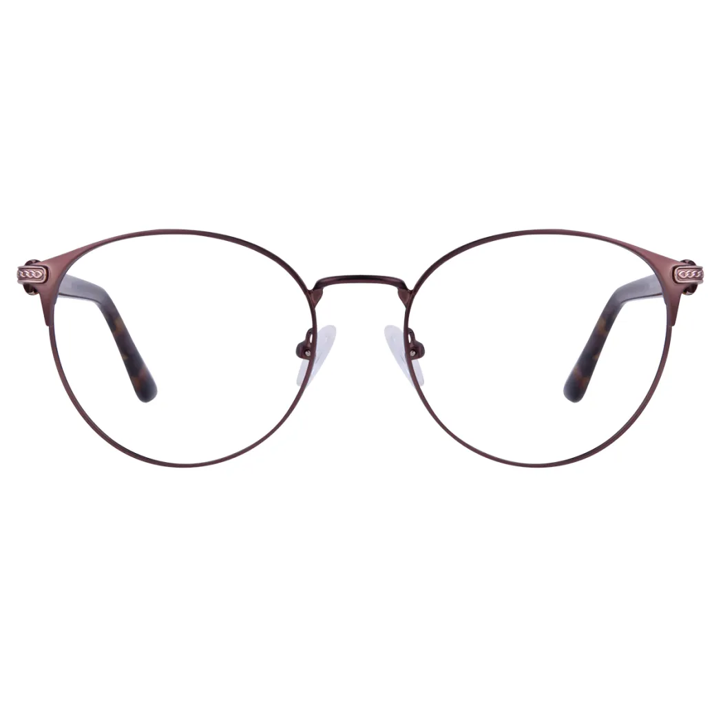 Round Brown Eyeglasses