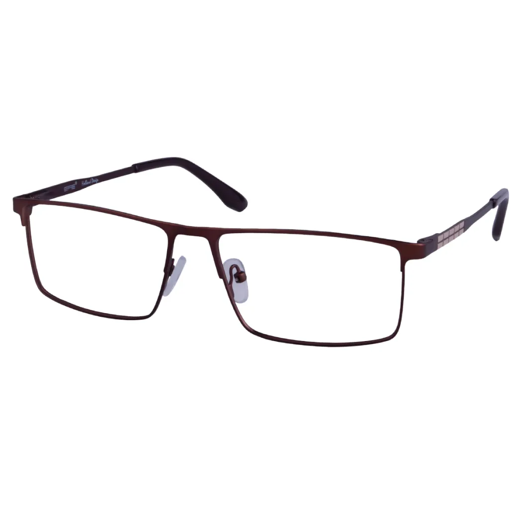 Rectangle Brown Eyeglasses