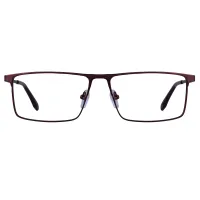 Rectangle Brown Eyeglasses