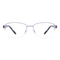 Square Purple Eyeglasses