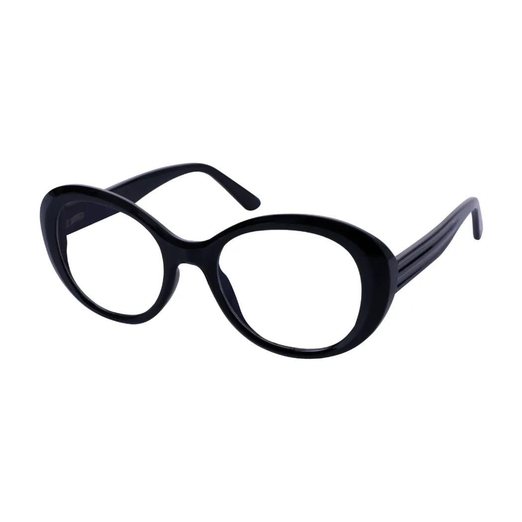 Round Black Eyeglasses