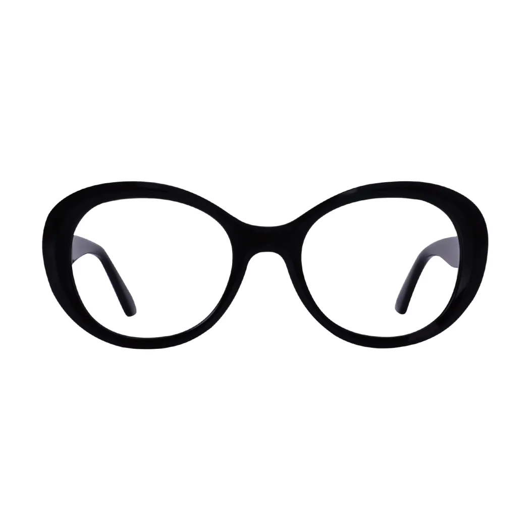Round Black Eyeglasses