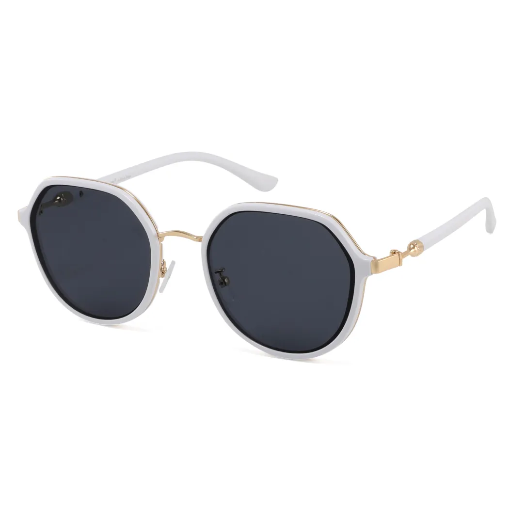 Geometric White Sunglasses
