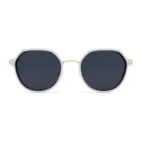 Geometric White Sunglasses