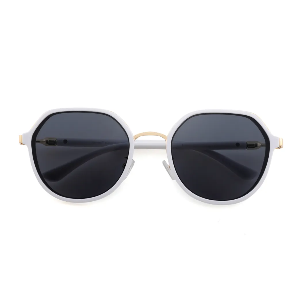 Geometric White Sunglasses