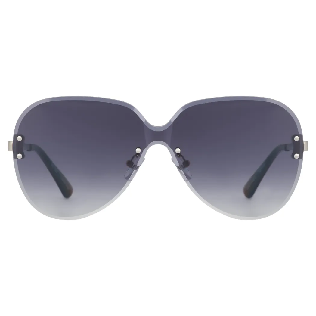 Oval Black Sunglasses