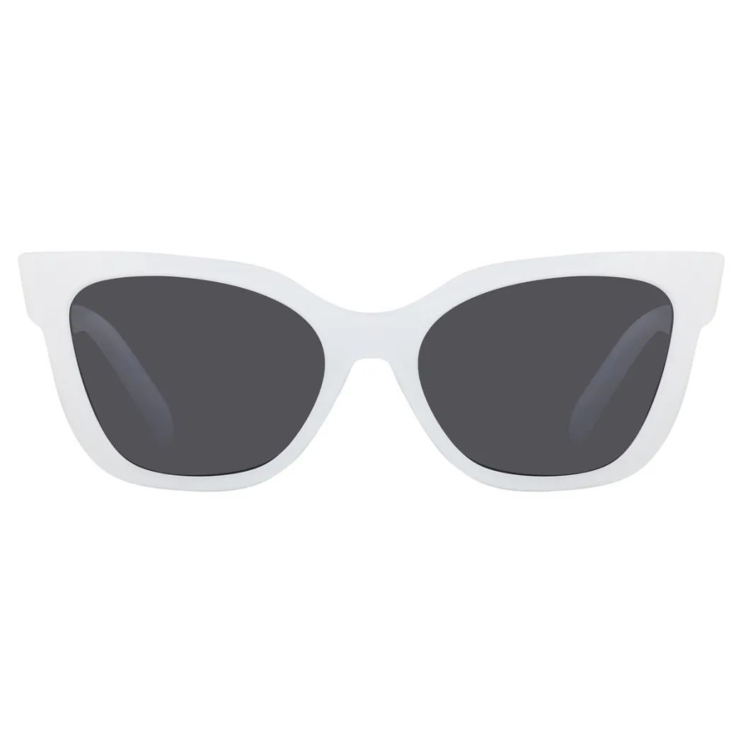Cat-eye White Sunglasses