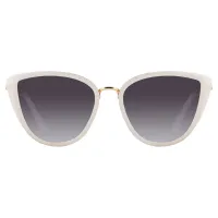 Cat-eye White Sunglasses